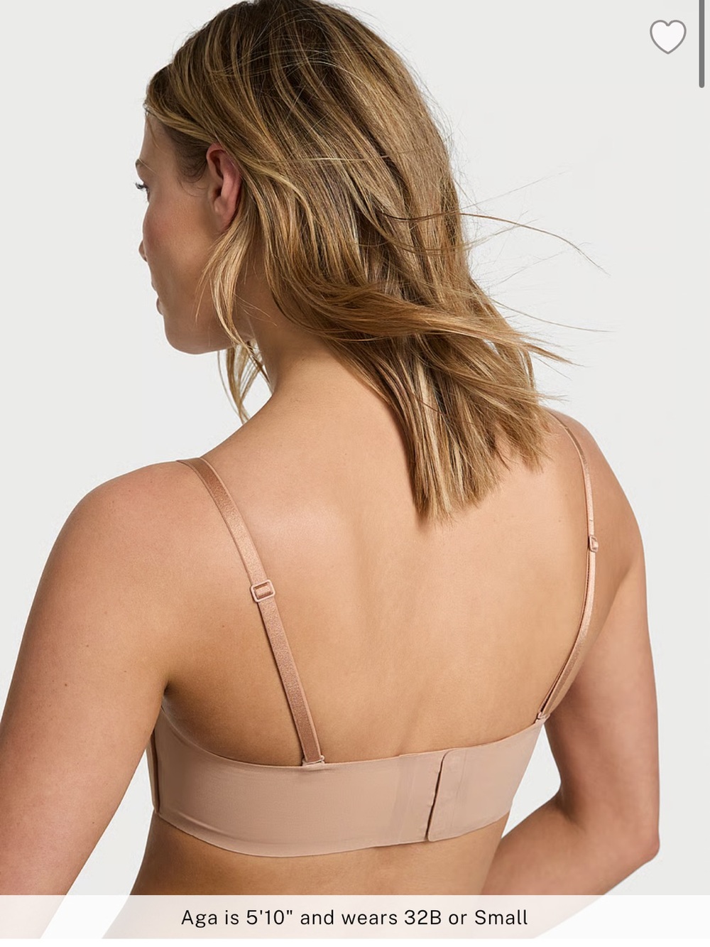 INVISIBLE BY VS-Push-Up Wireless Bandeau Strapless Bra 38D Morning Rose NWT - Picture 6 of 6